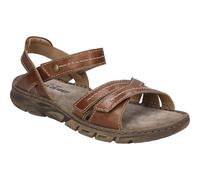 Sandale JOSEF SEIBEL "Brenda 06" Gr. 38, braun Damen Schuhe Plateau Sandaletten Sommerschuh, Sandalette, Plateauabsatz, mit Klettverschluss (53286300-38)