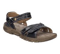 Sandale JOSEF SEIBEL "Brenda 06" Gr. 41, schwarz Damen Schuhe Plateau Sandaletten Sommerschuh, Sandalette, Plateauabsatz, mit Klettverschluss (30664044-41)