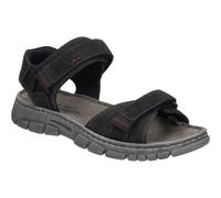 Josef Seibel Herren Klassische Sandalen Brendan 01,Weite G (Normal),bequem,Sommerschuhe,Freizeitschuhe,offene Schuhe,schwarz,46 EU