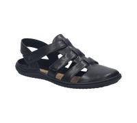 Riemchensandale JOSEF SEIBEL "Josef Seibel Sandalen Leder", Damen, Gr. 38, schwarz, Leder, Schuhe Riemchensandale (61847427-38) schwarz