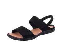 Sandale JOSEF SEIBEL "Caitlyn 04", Herren, Gr. 42, schwarz, Leder, Schuhe Sandale, Sandalette, Sommerschuh mit Klettverschlüssen, Weite G (=weit) (81548543-42) schwarz