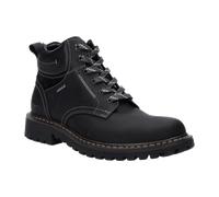 Schnürboots JOSEF SEIBEL "Chance 60", Herren, Gr. 46, schwarz, Leder, Schuhe Schnürboots, Schnürstiefelette im Bergsteiger-Look, Weite G (=weit) (97455421-46) schwarz