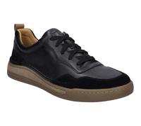 Josef Seibel Herren Low-Top Sneaker Cleve 01, Weite G, Wechselfußbett, schwarz, Gr. 43