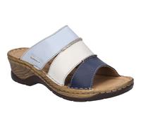 Pantolette JOSEF SEIBEL "Catalonia 86" Gr. 37, blau (ocean kombiniert) Damen Schuhe Pantoletten mit 4,5 cm Absatz (60784032-37)