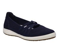 Josef Seibel Damen Klassische Ballerinas Caren.67,Weite G (Normal),Wechselfußbett,Halbschuhe,Sommerschuhe,Slipper,flach,Indigo,37 EU