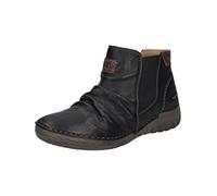 Josef Seibel Damen Chelsea Boots Felicia 03,Weite G (Normal),Wechselfußbett,uebergangsschuhe,uebergangsstiefel,schwarz-Kombi,38 EU