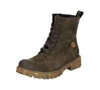 Schnürboots JOSEF SEIBEL "MARTA 02" Gr. 39, grün (moosgrün, gesprenkelt) Damen Schuhe Reißverschlussstiefeletten mit auffälliger Profilsohle (69346766-39)