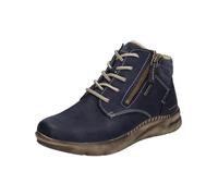 Josef Seibel Damen Schnürstiefeletten Conny 52,Weite G (Normal),Wechselfußbett,wasserdicht,schnürboots,reißverschluss,Ocean,36 EU