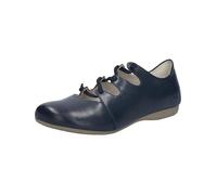 Riemchenballerina JOSEF SEIBEL "Fiona 04", Damen, Gr. 41, blau (dunkelblau), Leder, Schuhe Riemchenballerina, Slipper, Komfortschuh mit raffiniertem Gummizug, Weite G (=weit) (36419457-41) dunkelblau