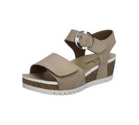 Josef Seibel Damen Keilsandalen Quinn 16, Frauen Sandalen,Weite G (Normal),Keilabsatz,Wedge-Heel,bequem,flach,Sommerschuhe,beige,42 EU