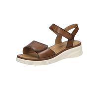 Josef Seibel Damen Keilsandalen Sevran 01, Frauen Sandalen,Weite G (Normal),Keilabsatz,Wedge-Heel,bequem,flach,Cognac,40 EU