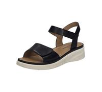 Josef Seibel Damen Keilsandalen Sevran 01, Frauen Sandalen,Weite G (Normal),Keilsandaletten,Keilabsatz,Wedge-Heel,bequem,schwarz,37 EU