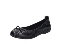 Josef Seibel Damen Klassische Ballerinas Fenja 09,Weite G (Normal),klassisch elegant,Ballerinen,Halbschuhe,Slipper,Black-Black / 133-105,40 EU