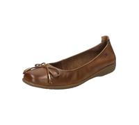 Josef Seibel Damen Klassische Ballerinas Fenja 09,Weite G (Normal),klassisch elegant,Ballerinen,Pumps,Halbschuhe,Slipper,Camel,36 EU