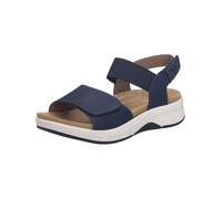 Josef Seibel Damen Klassische Sandalen Estelle.13,Weite G (Normal),Wechselfußbett,klettsandalen,bequem,Sommerschuhe,Ocean,37 EU