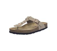 Zehentrenner JOSEF SEIBEL "Josef Seibel Pantoletten Leder", Damen, Gr. 40, dunkelbeige, Leder, Schuhe Zehentrenner (92269143-40) dunkelbeige