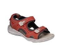 Josef Seibel Damen Klassische Sandalen Lene 02,Weite G (Normal),women's,woman,sandaletten,sommerschuhe,klettsandalen,Rot (rubin-kombi),42 EU / 8 UK