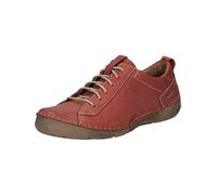 Josef Seibel Damen Low-Top Sneaker Fergey 56,Weite G (Normal),Wechselfußbett,Freizeitschuhe,Turnschuhe,Laufschuhe,Rot (Hibiscus),36 EU