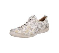 Josef Seibel Damen Low-Top Sneaker Fergey 56,Weite G (Normal),Wechselfußbett,schnürschuhe,schnürer,Halbschuhe,Beige (Creme-Multi),37 EU