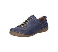 Josef Seibel Damen Low-Top Sneaker Fergey 56,Weite G (Normal),Wechselfußbett,Turnschuhe,Laufschuhe,schnürschuhe,dunkelblau,42 EU