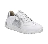 Josef Seibel Damen Low-Top Sneaker Gabby.01,Weite H (Weit),Wechselfußbett,straßenschuhe,Strassenschuhe,Turnschuhe,Weiss-Silber,37 EU