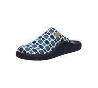 Josef Seibel Damen Pantoffeln Monaco.D.03,Weite F 1/2 (Schmal),Pantoletten,Latschen,Schlappen,gaeste-Hausschuhe,türkis-Multi,37 EU