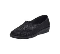 Josef Seibel Damen Pantoffeln Nice 104, Frauen Hausschuhe,Weite H (Weit),schlapen,Home-Slipper,House-Slipper,patschen,schwarz,41 EU