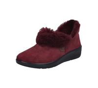 Josef Seibel Damen Pantoffeln Tara 03, Frauen Hausschuhe,Weite H (Weit),kuschelig warm,lammfell,Herbst,Winter,Slides,Carmin,42 EU
