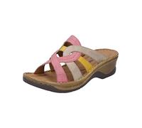 Josef Seibel Damen Pantoletten Catalonia 01, Frauen Slipper,Weite G (Normal),Gartenschuhe,Sommerschuhe,sommerclogs,pink-Multi,39 EU