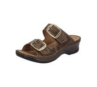 Josef Seibel Damen Pantoletten Catalonia 76, Frauen Slipper,Weite G (Normal),mules,Gartenschuhe,Sommerschuhe,sommerclogs,Braun (brandy),40 EU