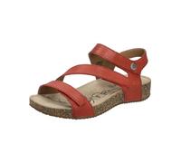Josef Seibel Damen Plateausandalen Tonga 25, Frauen Sandalen,Weite G (Normal),Strandschuhe,Plateausandaletten,Dicke Sohle,rot,38 EU