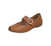 Josef Seibel Damen Riemchenballerinas Fenja 18, Frauen Flats,Weite G (Normal),spangenballerinas,Mary-Jane,Ballerinen,Pumps,Braun (Camel),40 EU