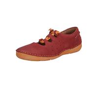 Josef Seibel Damen Riemchenballerinas Fergey 71,Weite G (Normal),lose Einlage,Flats,Halbschuhe,Slipper,Slip-ons,Riemchen,Rot (rot-Kombi),36 EU / 3 UK