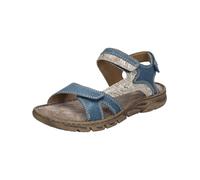 Josef Seibel Damen Riemchensandalen Brenda 03,Weite G (Normal),Sandaletten,Sommersandalen,bequem,flach,Sommerschuhe,Azur-Multi,36 EU