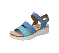 Josef Seibel Damen Riemchensandalen Celine 06,Weite G (Normal),Freizeitschuhe,Strandschuhe,Sandaletten,Sommersandalen,blau-Multi,41 EU