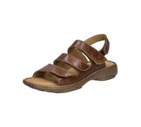 Josef Seibel Damen Riemchensandalen Debra 57, Frauen Sandalen,Weite G (Normal),Sommersandalen,bequem,flach,Sommerschuhe,Castagne,38 EU