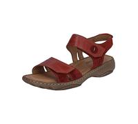 Josef Seibel Damen Riemchensandalen Debra 58, Frauen Sandalen,Weite G (Normal),Sommersandalen,flach,Sommerschuhe,rot,41 EU