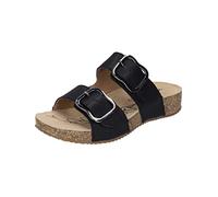 Josef Seibel Damen Riemchensandalen Tonga 64, Frauen Sandalen,Weite G (Normal),Strandschuhe,Sandaletten,Sommersandalen,schwarz,38 EU