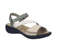 Sandale JOSEF SEIBEL "Ibiza 02, ceramic-multi", Damen, Gr. 37, beige (ceramic, multi), Obermaterial: 100% Rindsleder Leather cow., Schuhe Sandale (28160645-37) ceramic, multi
