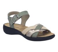 Sandale JOSEF SEIBEL "Ibiza 16, mint-multi", Damen, Gr. 41, grün (mint, multi), Obermaterial: 100% Rindsleder Leather cow., Schuhe Sandale (85662646-41) mint, multi