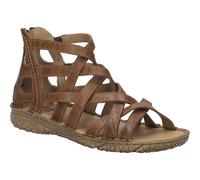 Josef Seibel Damen Sandaletten Ivy 06, Frauen Sandalen,Weite G (Normal),Strandschuhe,Sommersandalen,bequem,flach,Castagne,39 EU