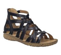 Josef Seibel Damen Sandaletten Ivy 06, Frauen Sandalen,Weite G (Normal),offene Schuhe,Strandschuhe,Sommersandalen,bequem,schwarz,39 EU