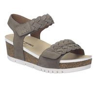 Sandale JOSEF SEIBEL "Quinn 22, granit", Damen, Gr. 39, grau (granit), Obermaterial: 100% Rindsleder Leather cow., Schuhe Sandale (56161249-39) granit