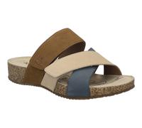 Sandale JOSEF SEIBEL "Tonga 84, azur-multi", Damen, Gr. 40, blau (azur, multi), Obermaterial: 100% Rindsleder Leather cow., Schuhe Sandale (93894960-40) azur, multi