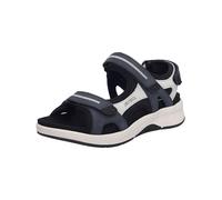 Josef Seibel Damen Sandaletten Estelle 02,Weite G (Normal),Wechselfußbett,Sommersandalen,Klettverschluss,dunkelblau-Multi,38 EU