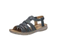 Josef Seibel Damen Sandaletten Ivy 02, Frauen Sandalen,Weite G (Normal),t-spange,Sommerschuhe,Freizeitschuhe,offene Schuhe,Azur,39 EU