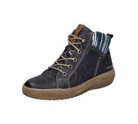 Josef Seibel Damen Schnürstiefeletten Alina 52,Weite G (Normal),Wechselfußbett,wasserdicht,schnürboots,gefüttert,Blau (Ocean-Kombi),38 EU