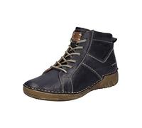 Josef Seibel Damen Schnürstiefeletten Felicia 01 – Weite G, Wechselfußbett – Blau (Ocean-Kombi) 38