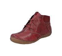 Josef Seibel Damen Schnürstiefeletten Fergey 65,Weite G (Normal),Wechselfußbett,übergangsschuhe,Stiefel,Bootee,Booties,rot,39 EU