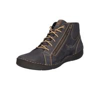 Josef Seibel Damen Schnürstiefeletten Fergey 67,Weite G (Normal),Wechselfußbett,Stiefel,Bootee,Booties,halbstiefel,Titan,37 EU